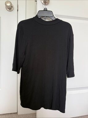 a new day Black Short-Sleeve Crewneck Tee - Lightweight Knit